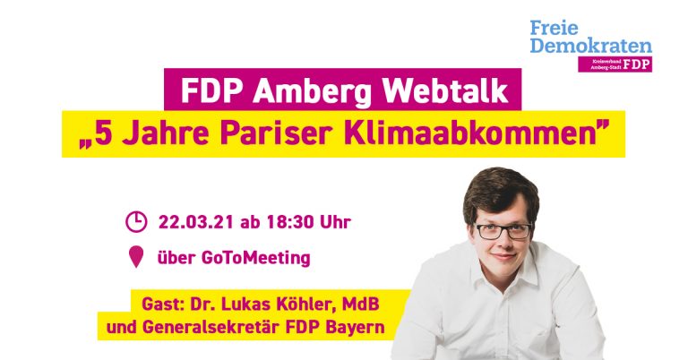 FDP Amberg Webtalk „5 Jahre Pariser Klimaabkommen“ – FDP Amberg